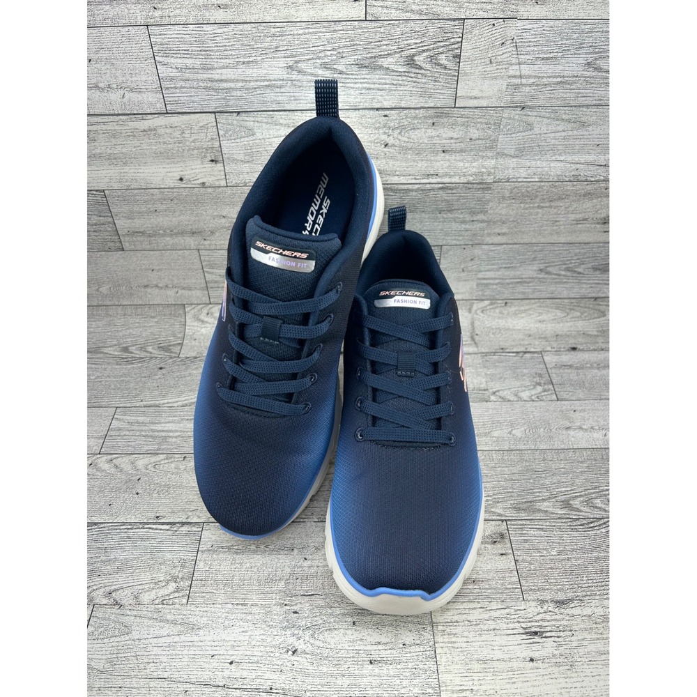 Skechers Women's Fashion Fit Navy Blue Memory Foam Sneakers Size 8